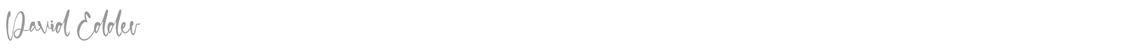 David Edder font preview